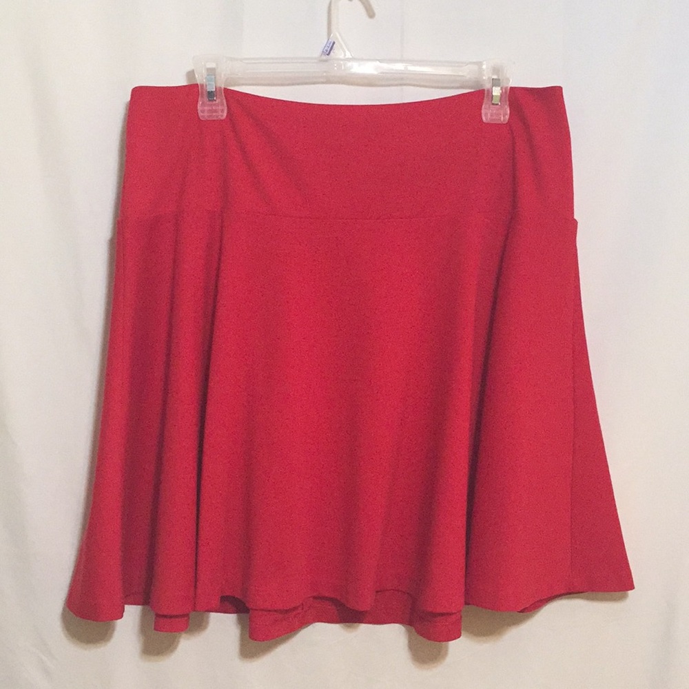 Lane Bryant Size 18 Red Skirt